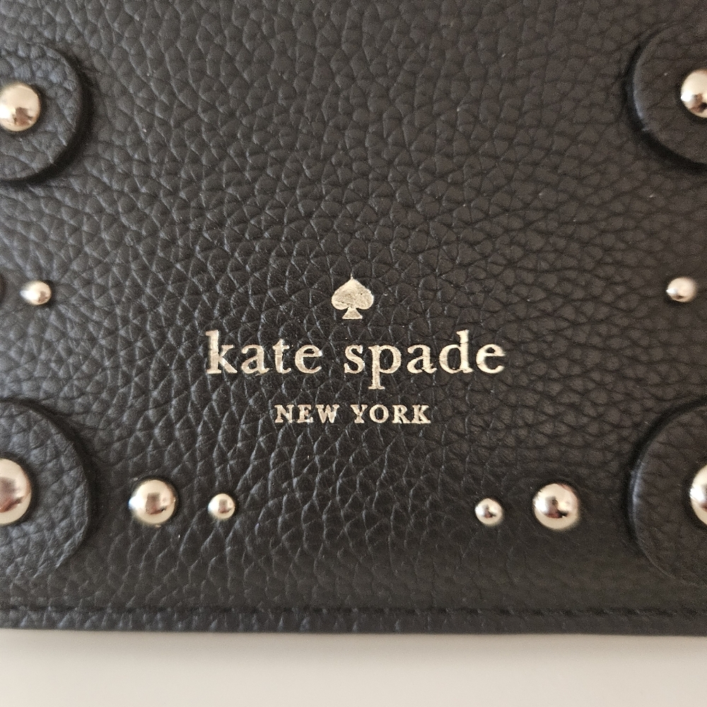 kate spade Black Studded Wristlet Crossbody Clutch - Picture 11 of 12